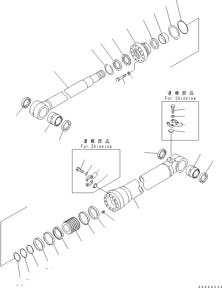 Схема запчастей Komatsu PC200-7-AA - СТРЕЛА ADJUST ЦИЛИНДР (ДЛЯ 2-СЕКЦИОНН. СТРЕЛЫ)(№9-) ОСНОВН. КОМПОНЕНТЫ И РЕМКОМПЛЕКТЫ