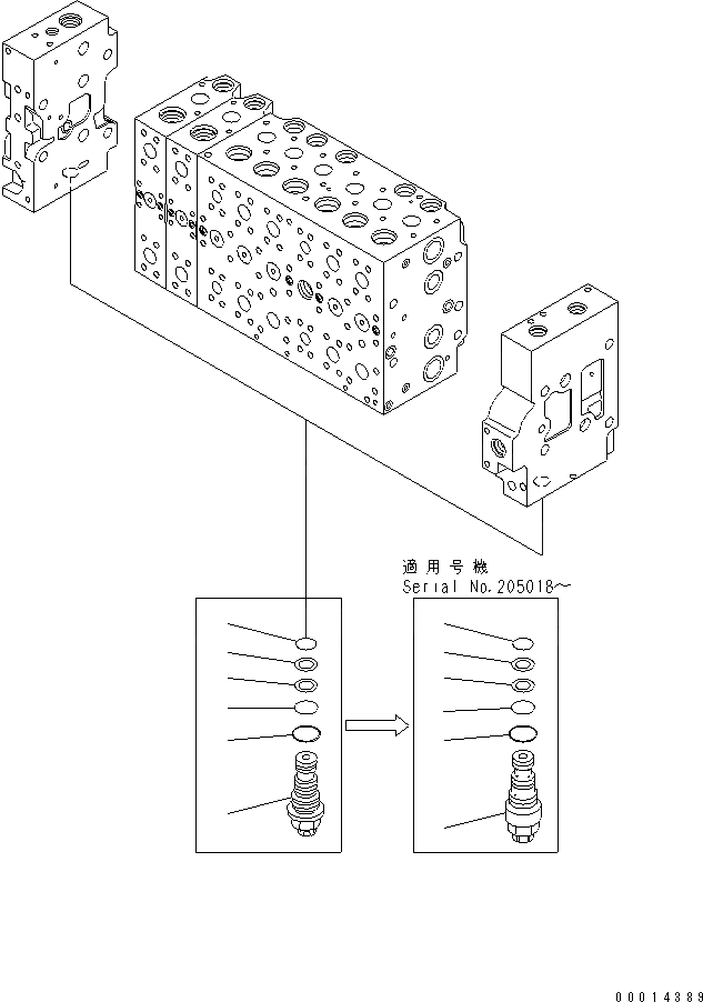 Схема запчастей Komatsu PC200-7-AA - ОСНОВН. КЛАПАН (-АКТУАТОР) (8/) (СПЕЦИФ-Я С ОТВАЛОМ) ОСНОВН. КОМПОНЕНТЫ И РЕМКОМПЛЕКТЫ