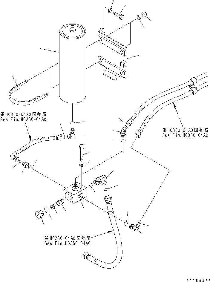 Схема запчастей Komatsu PC2000-8 - PPC БЛОКИР. ЛИНИИ (КОНТРОЛЬНЫЙ КЛАПАНAND АККУМУЛЯТОР)(№-) ГИДРАВЛИКА