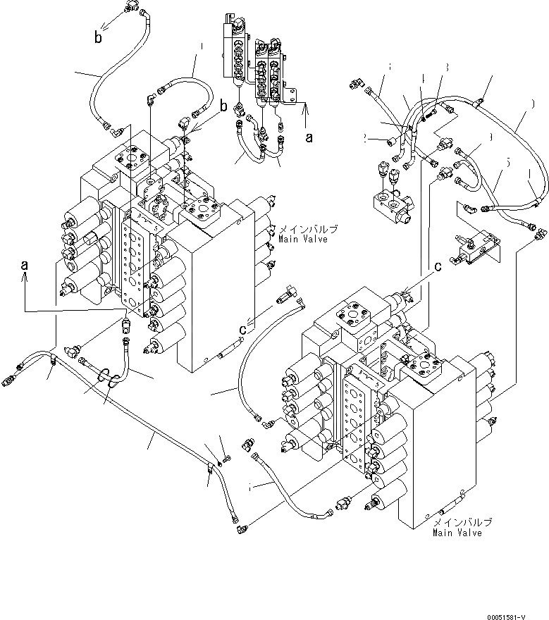 Схема запчастей Komatsu PC2000-8 - ОСНОВН. ЛИНИЯ PPC (ШЛАНГИ) (ДРУГОЕ) (/)(№-) ГИДРАВЛИКА