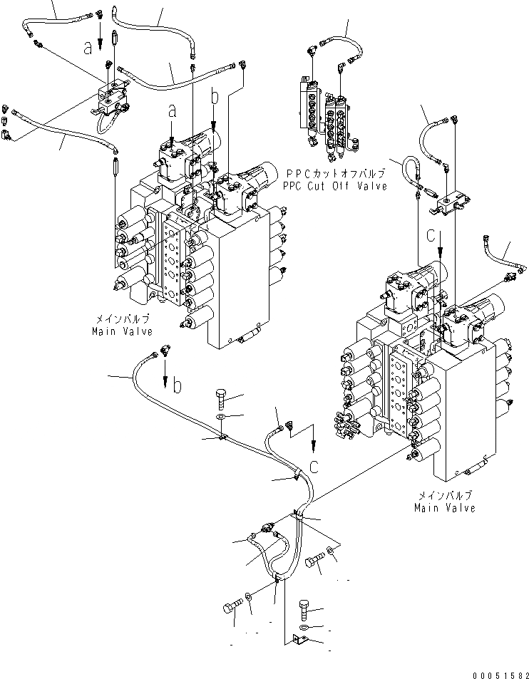Схема запчастей Komatsu PC2000-8 - ОСНОВН. ЛИНИЯ PPC (ШЛАНГИ) (ДРУГОЕ) (/)(№-) ГИДРАВЛИКА