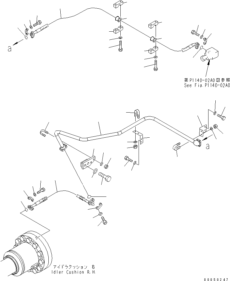 Схема запчастей Komatsu PC2000-8 - HIC ЛИНИИ (ПРАВ.)(№-) НИЖНЯЯ ГИДРОЛИНИЯ И ЛИНИЯ ХОДА