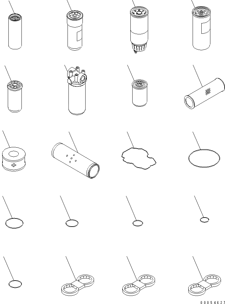 Схема запчастей Komatsu PC2000-8 - ЗАП. ЧАСТИ(№-) АКСЕССУАРЫ