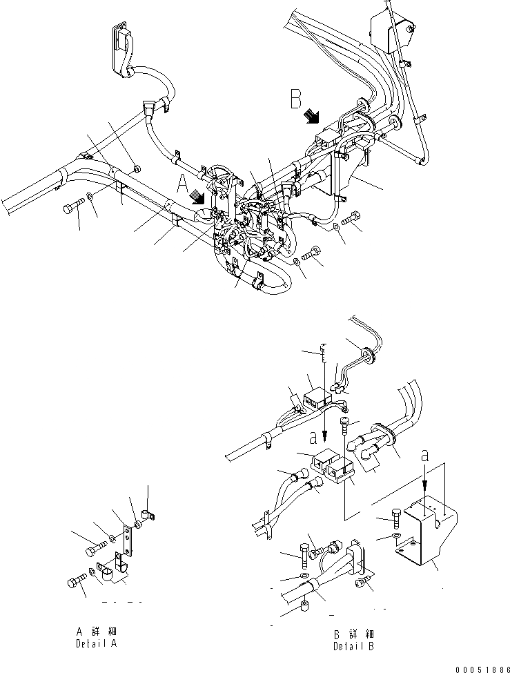 Схема запчастей Komatsu PC2000-8 - ЭЛЕКТРИКА (КАБИНА) (ЛЕВ.) (КОРПУС)(№-) ЭЛЕКТРИКА