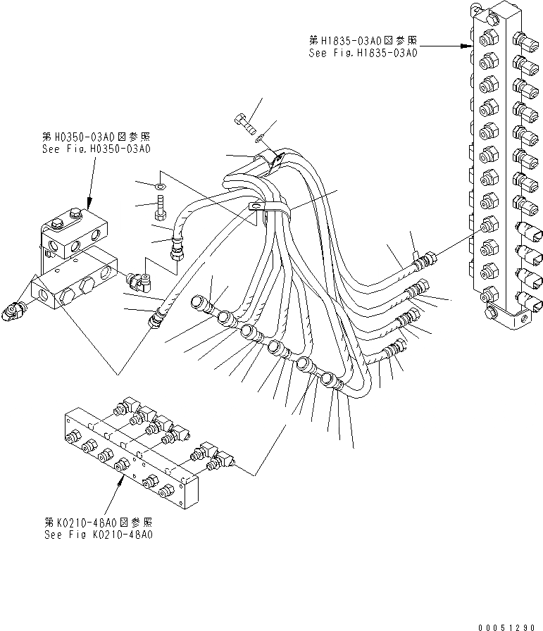 Схема запчастей Komatsu PC2000-8 - PPC ЛИНИЯ ХОДА(№-) ГИДРАВЛИКА