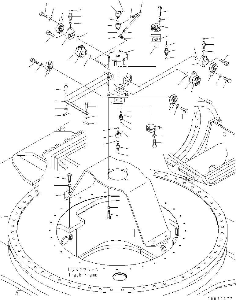 Схема запчастей Komatsu PC2000-8 - ПОВОРОТНОЕ СОЕДИНЕНИЕ (СПЕЦ-Я -40С)(№-) ПОВОРОТН. КРУГ И КОМПОНЕНТЫ