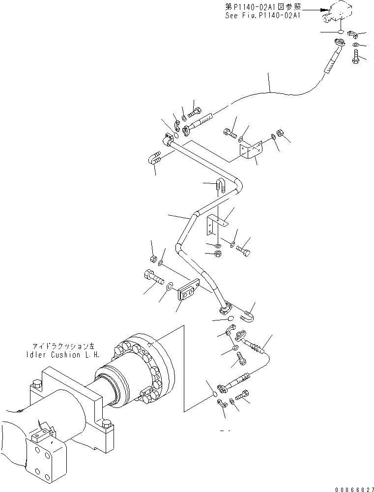 Схема запчастей Komatsu PC2000-8 - HIC ЛИНИИ (ЛЕВ.) (СПЕЦ-Я -40С)(№-) НИЖНЯЯ ГИДРОЛИНИЯ И ЛИНИЯ ХОДА
