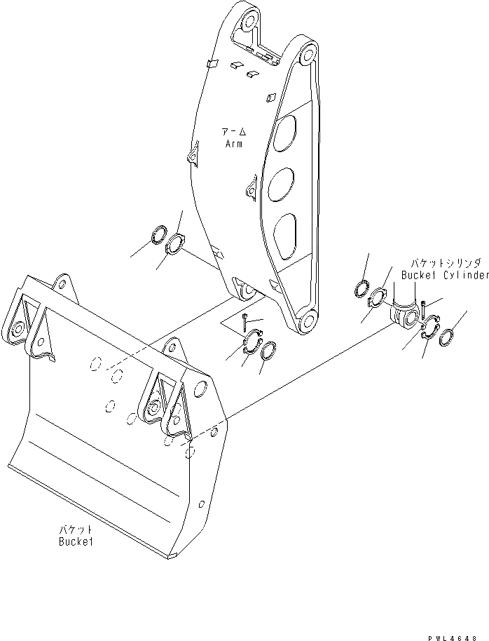 Схема запчастей Komatsu PC2000-8 - УПЛОТНЕНИЕ (РУКОЯТЬ) (ДЛЯ ПОГРУЗ.)(№-) РАБОЧЕЕ ОБОРУДОВАНИЕ