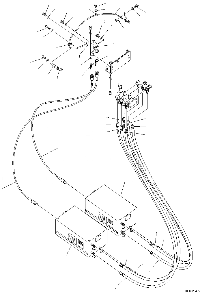 Схема запчастей Komatsu PC2000-8 - ХЛАДАГЕНТ ПРЕДПУСКОВ. ПОДОГРЕВ (ЭЛЕКТРОПРОВОДКА)(№-8) РАЗНОЕ