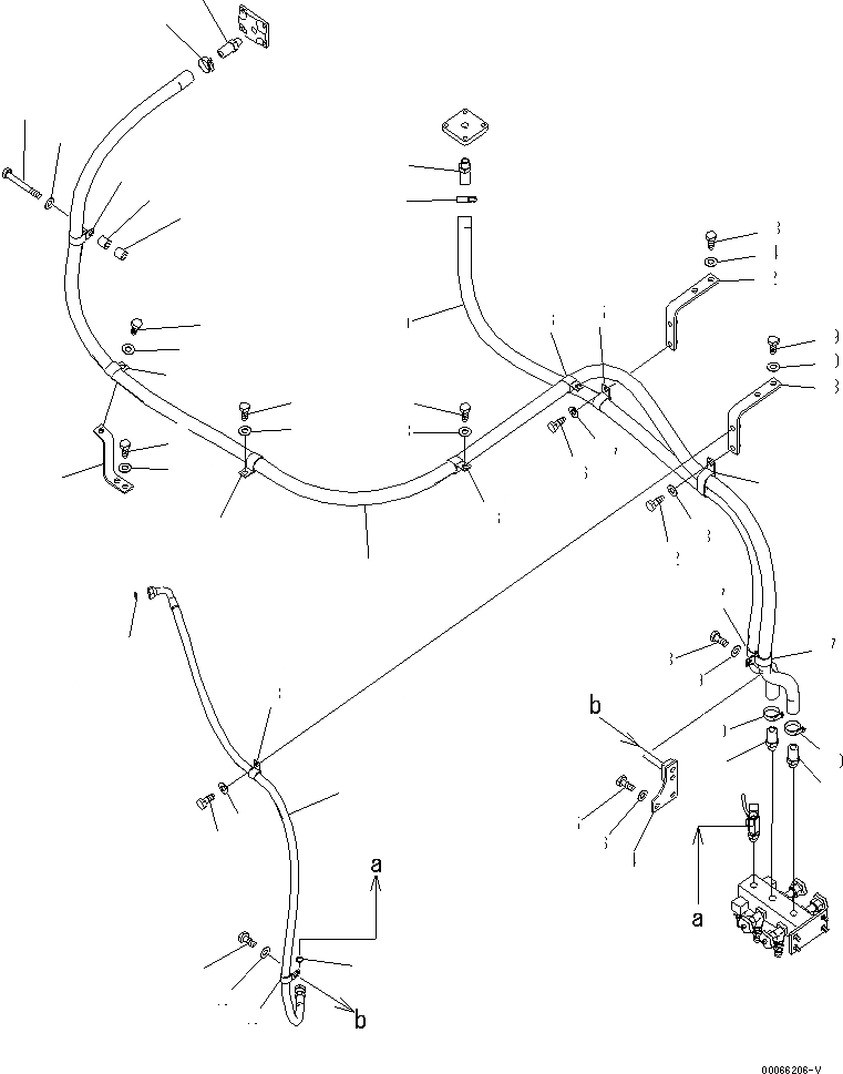 Схема запчастей Komatsu PC2000-8 - ХЛАДАГЕНТ ПРЕДПУСКОВ. ПОДОГРЕВ (ТРУБЫ)(№-8) РАЗНОЕ