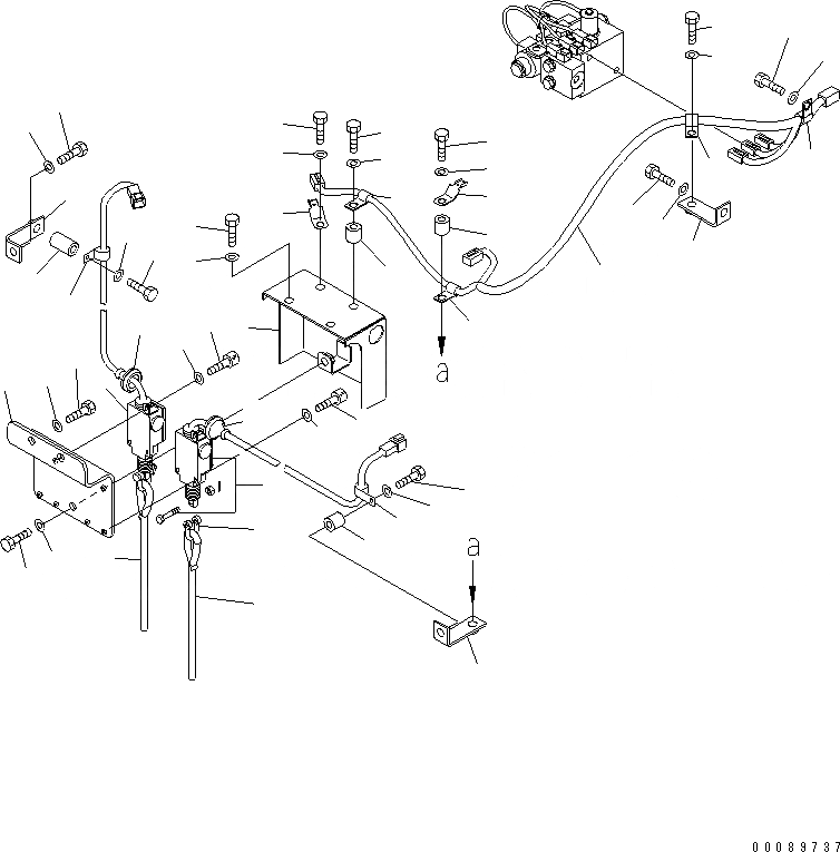 Схема запчастей Komatsu PC2000-8 - SERVICE ЦЕНТР. (Э/ПРОВОДКА) (SERVICE ЦЕНТР. ПЕРЕКЛЮЧАТЕЛЬ)(№7-) РАЗНОЕ