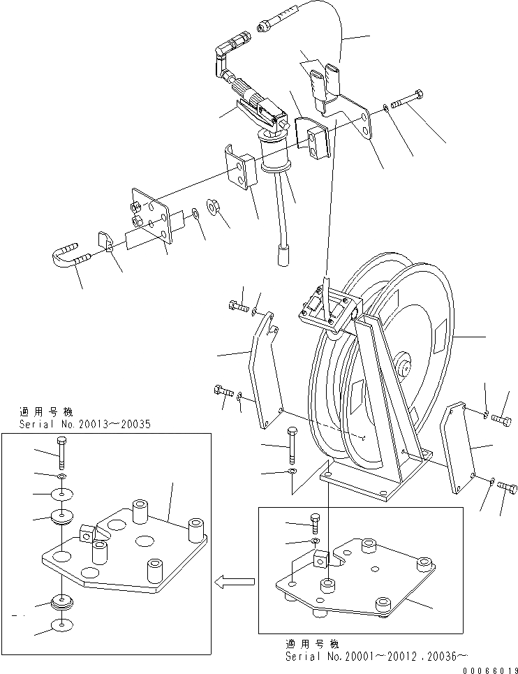 Схема запчастей Komatsu PC2000-8 - НАСОС СМАЗКИ (СМАЗ. GUN И REEL)(№-) РАЗНОЕ