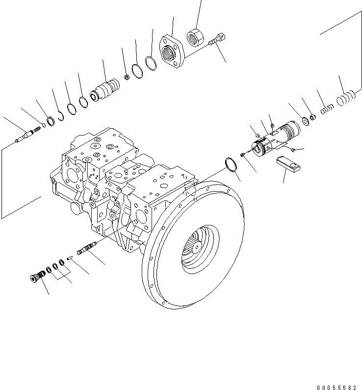 Схема запчастей Komatsu PC2000-8 - НАСОС ВЕНТИЛЯТОРА (/)(№-) ОСНОВН. КОМПОНЕНТЫ И РЕМКОМПЛЕКТЫ