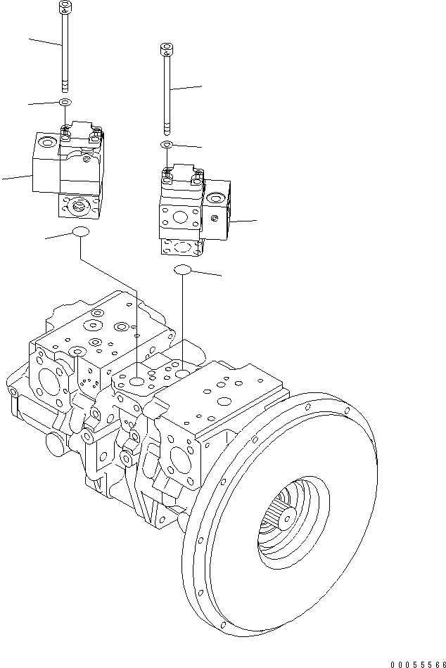 Схема запчастей Komatsu PC2000-8 - НАСОС ВЕНТИЛЯТОРА (/)(№-) ОСНОВН. КОМПОНЕНТЫ И РЕМКОМПЛЕКТЫ