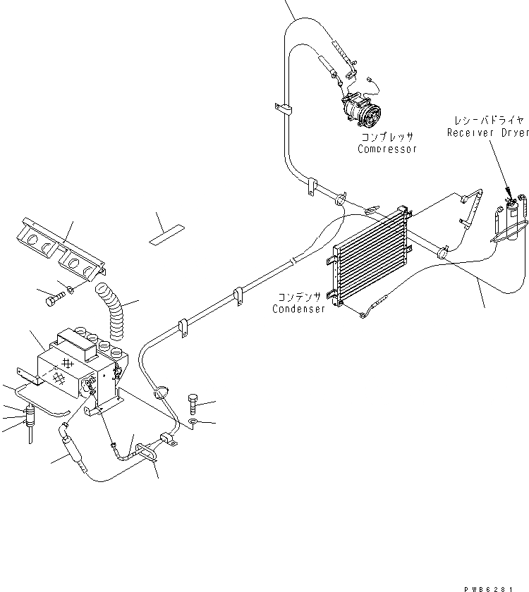 Схема запчастей Komatsu PC200CA-6 - ОСНОВН. КОНСТРУКЦИЯ (МЕХАНИЧЕСКИЙ РЕГУЛЯТОР) (ОХЛАДИТЕЛЬ БЛОК)(№C-) КАБИНА ОПЕРАТОРА И СИСТЕМА УПРАВЛЕНИЯ