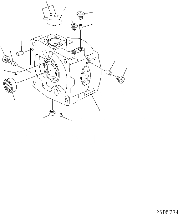 Схема запчастей Komatsu PC200EN-6K - ОСНОВН. НАСОС (/) ОСНОВН. КОМПОНЕНТЫ И РЕМКОМПЛЕКТЫ