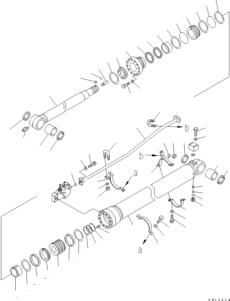 Схема запчастей Komatsu PC200EN-6K - ЦИЛИНДР РУКОЯТИ(С КЛАПАН БЕЗОПАСНОСТИ)(№K9-) ОСНОВН. КОМПОНЕНТЫ И РЕМКОМПЛЕКТЫ