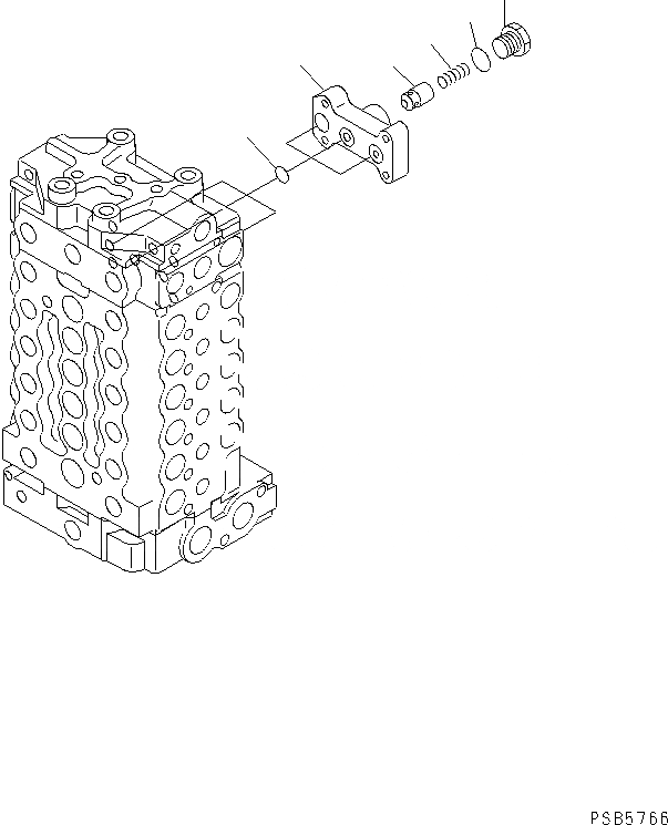 Схема запчастей Komatsu PC200EN-6K - ОСНОВН. КЛАПАН (/) (-АКТУАТОР)(№K-K999) ОСНОВН. КОМПОНЕНТЫ И РЕМКОМПЛЕКТЫ