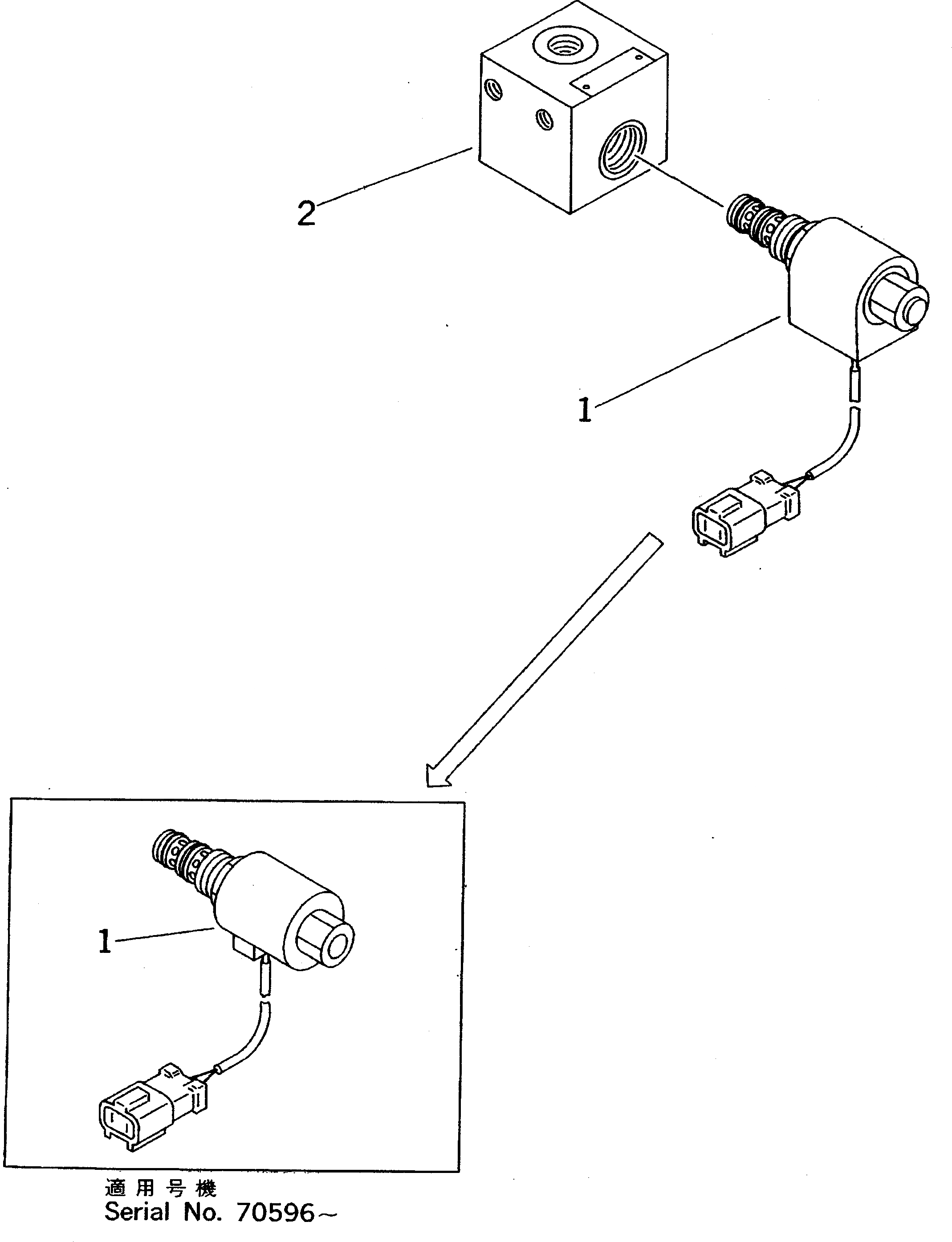 Схема запчастей Komatsu PC200LC-5C - ПОДЪЕМ-ОПУСК. КЛАПАН(№89-) УПРАВЛ-Е РАБОЧИМ ОБОРУДОВАНИЕМ