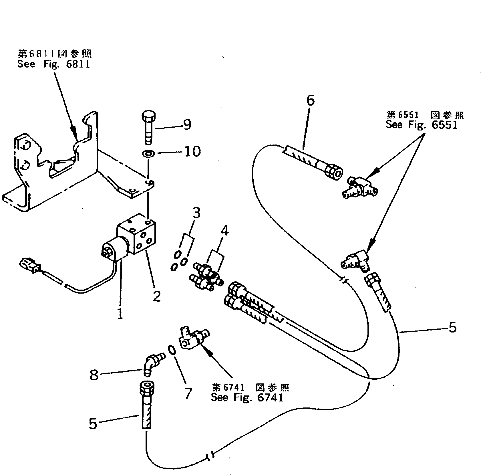 Схема запчастей Komatsu PC200LC-5X - РУКОЯТЬ FINE УПРАВЛ-Е СОЛЕНОИДНЫЙ КЛАПАН ТРУБЫ(№78-) УПРАВЛ-Е РАБОЧИМ ОБОРУДОВАНИЕМ