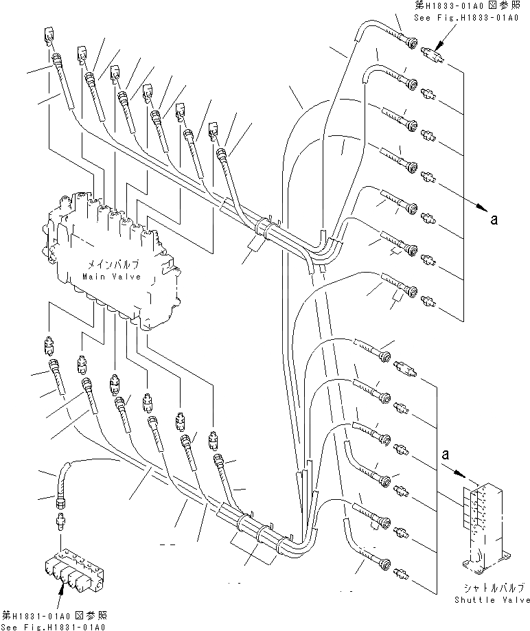 Схема запчастей Komatsu PC200LC-6 - ОСНОВН. ЛИНИЯ PPC (КЛАПАН ЛИНИИ PPCS)(№8-89) ГИДРАВЛИКА