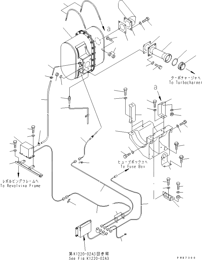 Схема запчастей Komatsu PC200LC-6 - КЕРАМИЧ. ГЛУШИТЕЛЬ(№9999-8) КОМПОНЕНТЫ ДВИГАТЕЛЯ