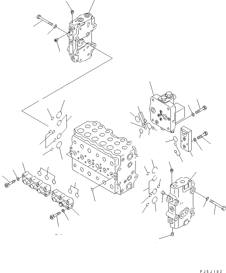 Схема запчастей Komatsu PC200LC-6H - ОСНОВН. КЛАПАН (/)(№89799-9) ОСНОВН. КОМПОНЕНТЫ И РЕМКОМПЛЕКТЫ