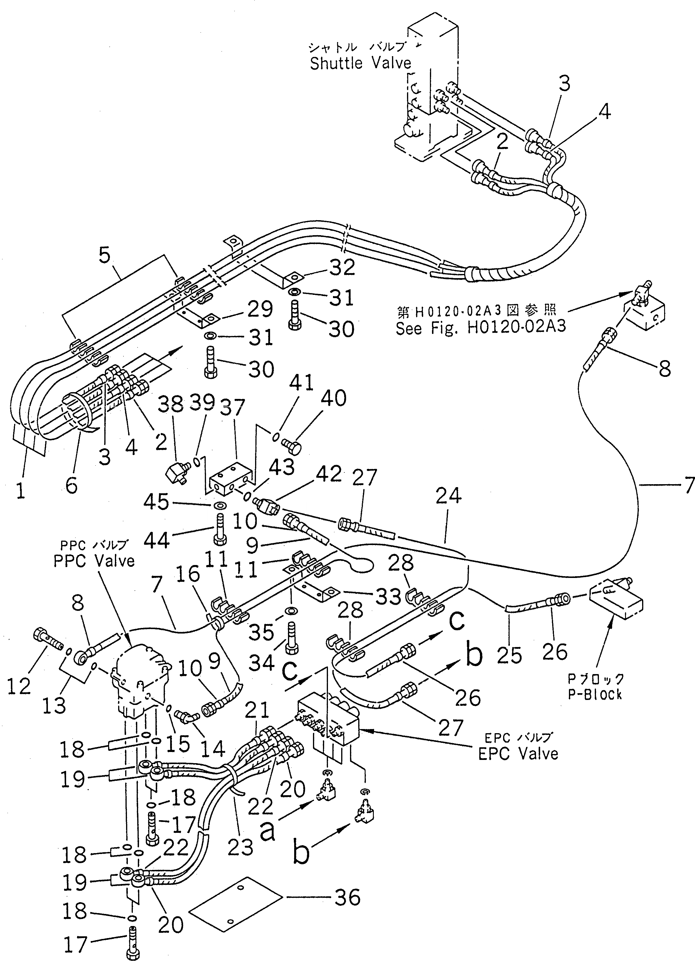 Схема запчастей Komatsu PC200LC-6H - PPC ЛИНИЯ ХОДА (РАДИО УПРАВЛ-Е СПЕЦ-Я.)(№89-9998) КАБИНА ОПЕРАТОРА И СИСТЕМА УПРАВЛЕНИЯ