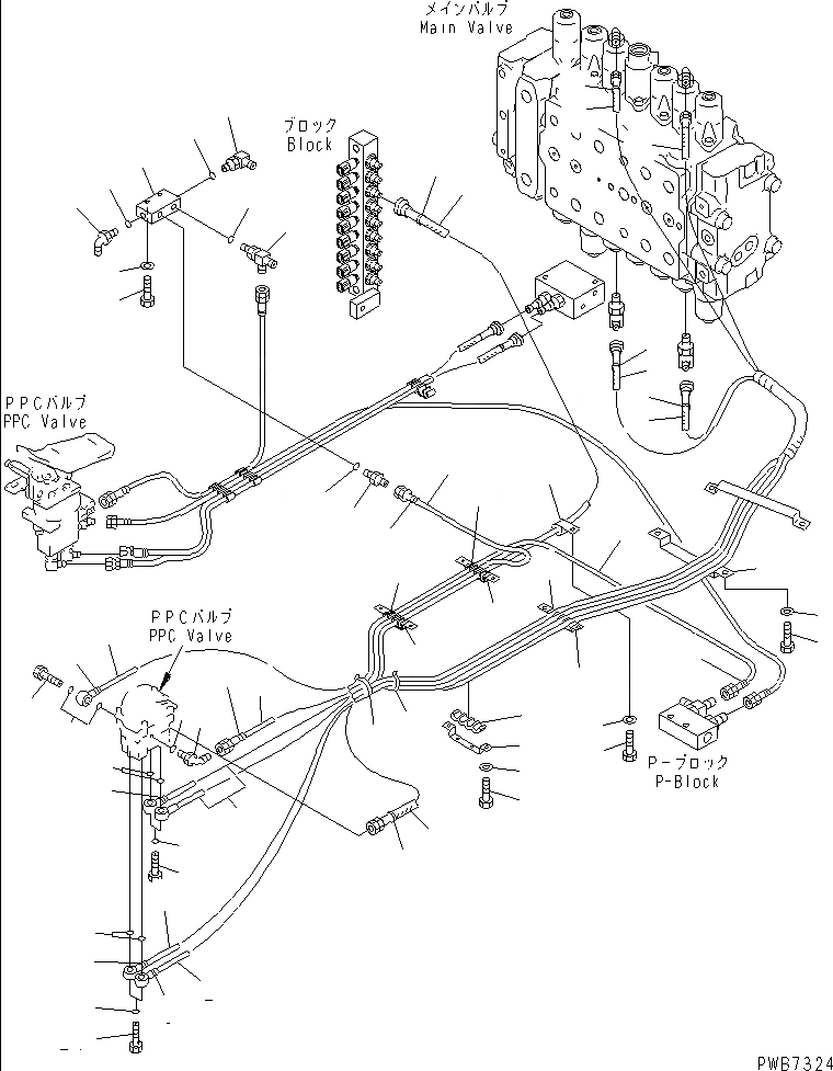 Схема запчастей Komatsu PC200LC-6Z - ОСНОВН. КОНСТРУКЦИЯ (PPC ЛИНИЯ ХОДА) ( АКТУАТОР)(№98-8) КАБИНА ОПЕРАТОРА И СИСТЕМА УПРАВЛЕНИЯ