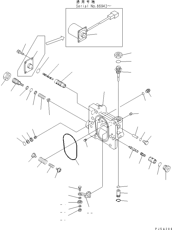 Схема запчастей Komatsu PC200LC-6Z - ОСНОВН. НАСОС (9/9) (ДЛЯ CUSTOM)(№89-9998) ОСНОВН. КОМПОНЕНТЫ И РЕМКОМПЛЕКТЫ
