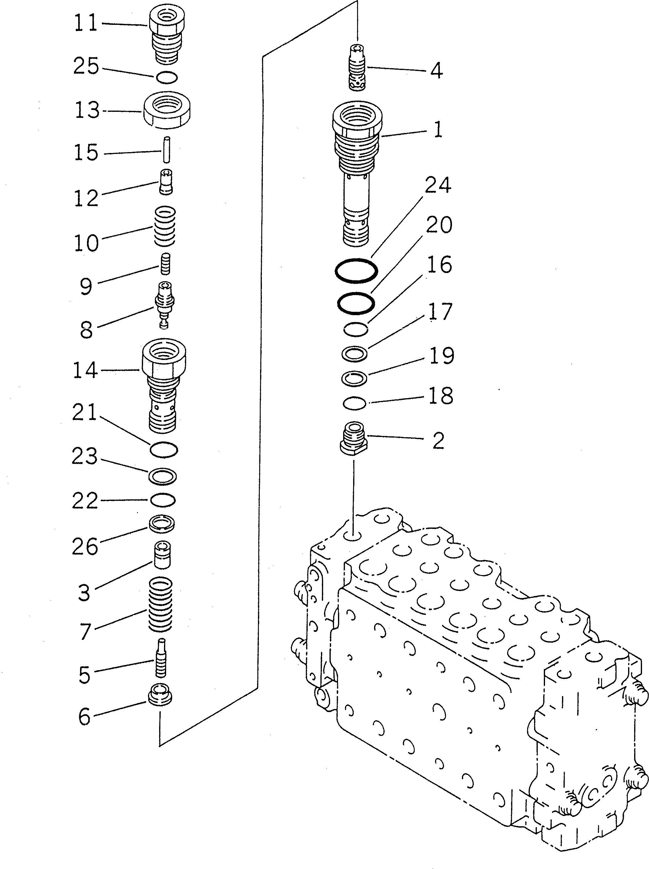 Схема запчастей Komatsu PC200LC-6Z - ОСНОВН. КЛАПАН (7/9) (СЦЕПНОЕ УСТРОЙСТВО СДВИГ. ВВЕРХ СПЕЦ-Я.)(№8-9998) ОСНОВН. КОМПОНЕНТЫ И РЕМКОМПЛЕКТЫ