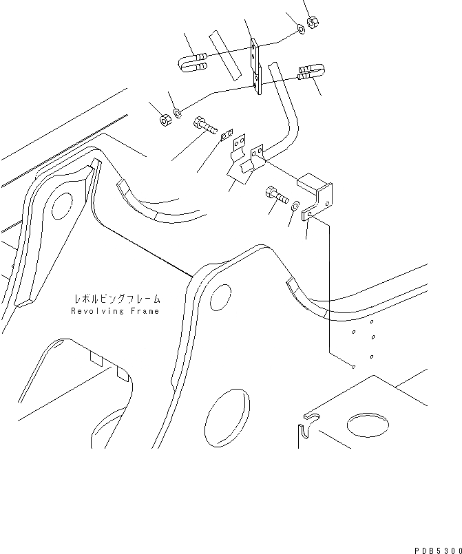 Схема запчастей Komatsu PC200LC-6J - ГИДРОЛИНИЯ СТРЕЛЫ КРЕПЛЕНИЕ(№9999-9) ГИДРАВЛИКА