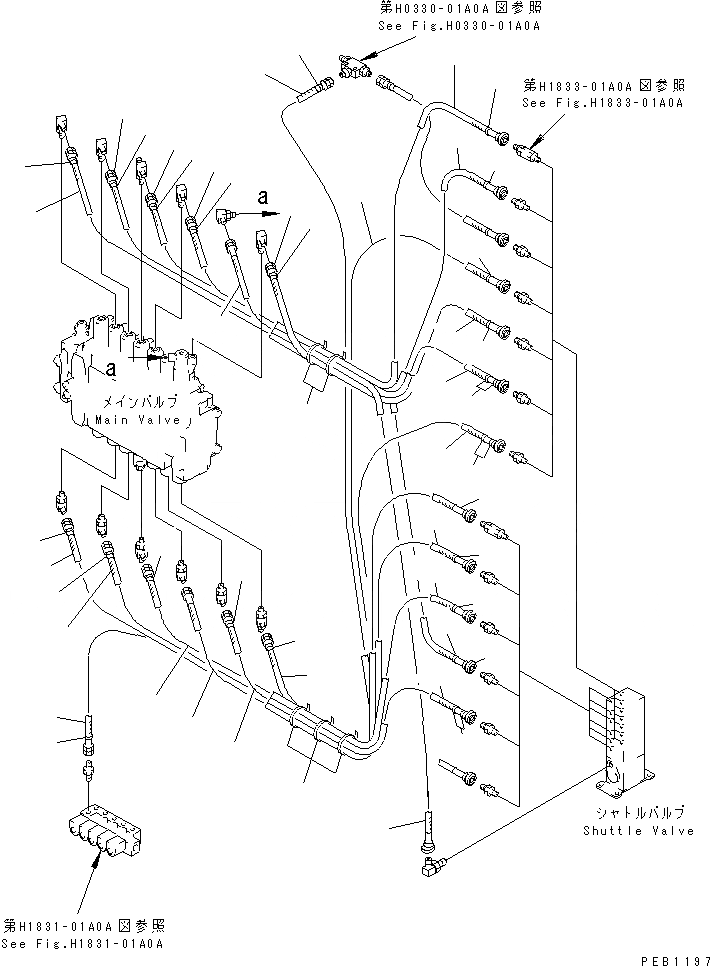 Схема запчастей Komatsu PC200LC-6S - ОСНОВН. ЛИНИЯ PPC (КЛАПАН ЛИНИИ PPCS)(№8-899) ГИДРАВЛИКА