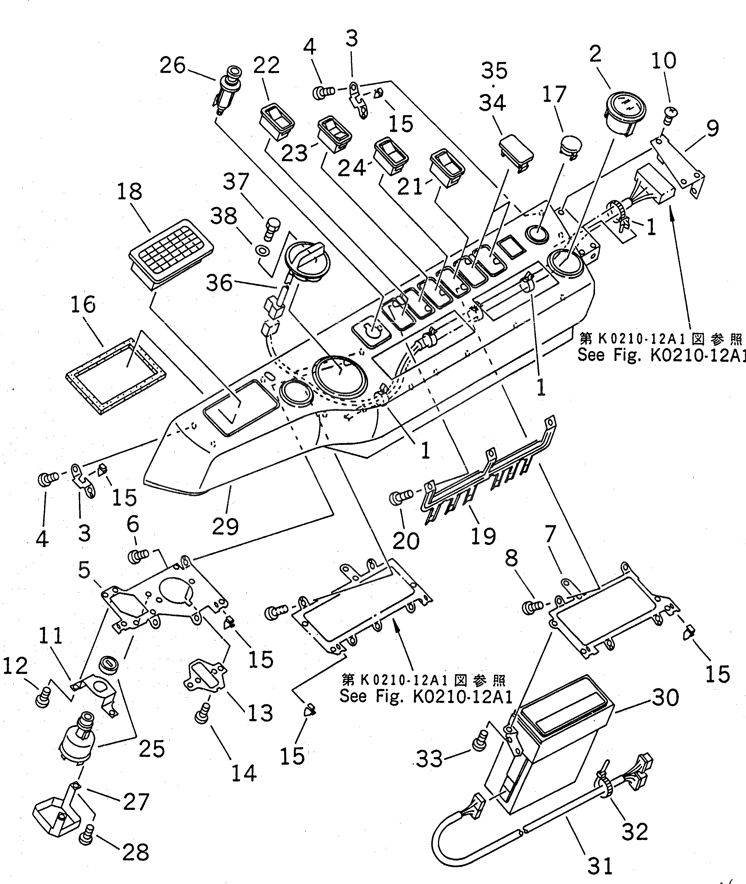 Схема запчастей Komatsu PC200LC-6S - КАБИНА (КРЫШКА ПАНЕЛИ) (ЭЛЕКТРИЧ. РЕГУЛЯТОР)(№8-899) КАБИНА ОПЕРАТОРА И СИСТЕМА УПРАВЛЕНИЯ