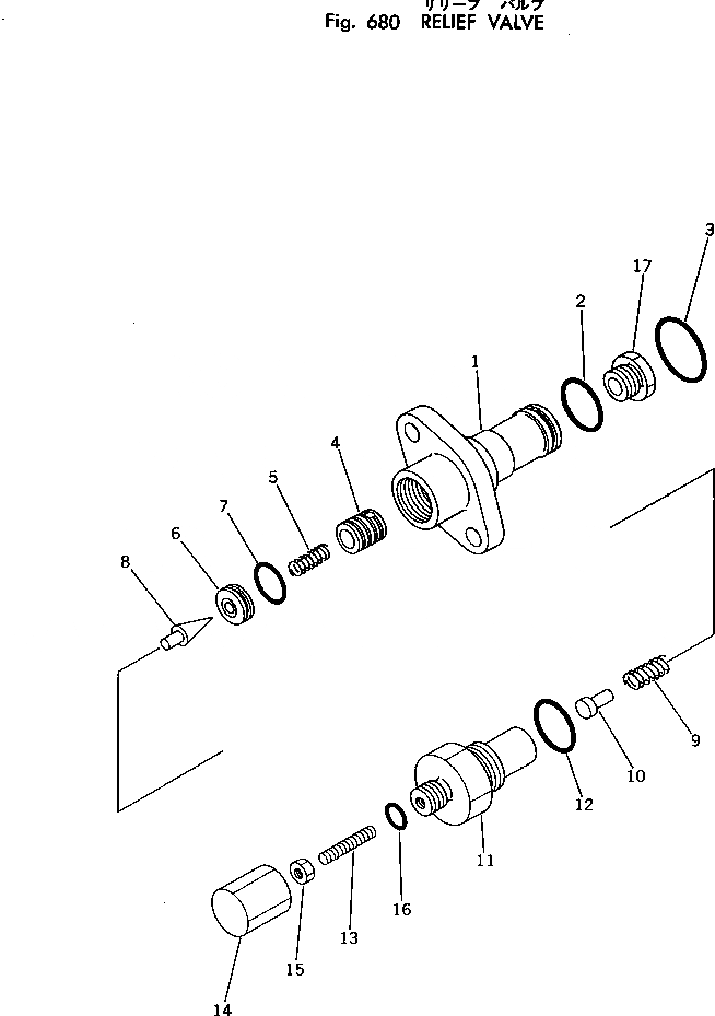 Схема запчастей Komatsu PC200LC-2 - РАЗГРУЗ. КЛАПАН УПРАВЛ-Е РАБОЧИМ ОБОРУДОВАНИЕМ