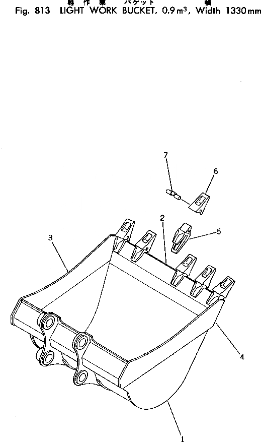 Схема запчастей Komatsu PC200LC-2 - LIGHT РАБОЧ. КОВШ¤ .9M¤ MM ОПЦИОННЫЕ КОМПОНЕНТЫ