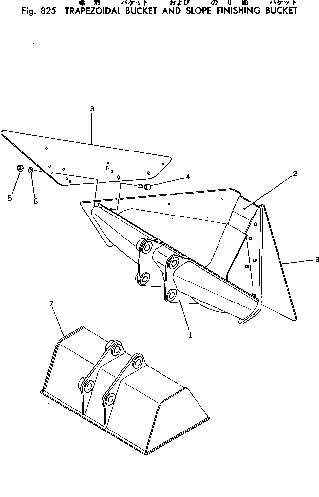 Схема запчастей Komatsu PC200LC-2 - ТРАПЕЦЕВИДНЫЙ КОВШAND ВЫРАВНИВАНИЕ УКЛОНОВ КОВШ ОПЦИОННЫЕ КОМПОНЕНТЫ