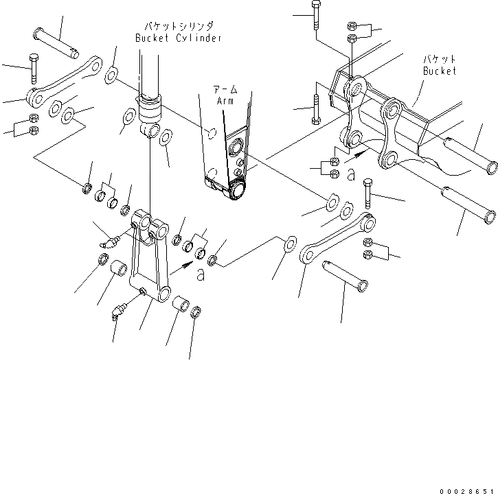 Схема запчастей Komatsu PC200LC-7 - РУКОЯТЬ (.8M) (СОЕДИНЕНИЕ КОВША)(№-8) РАБОЧЕЕ ОБОРУДОВАНИЕ