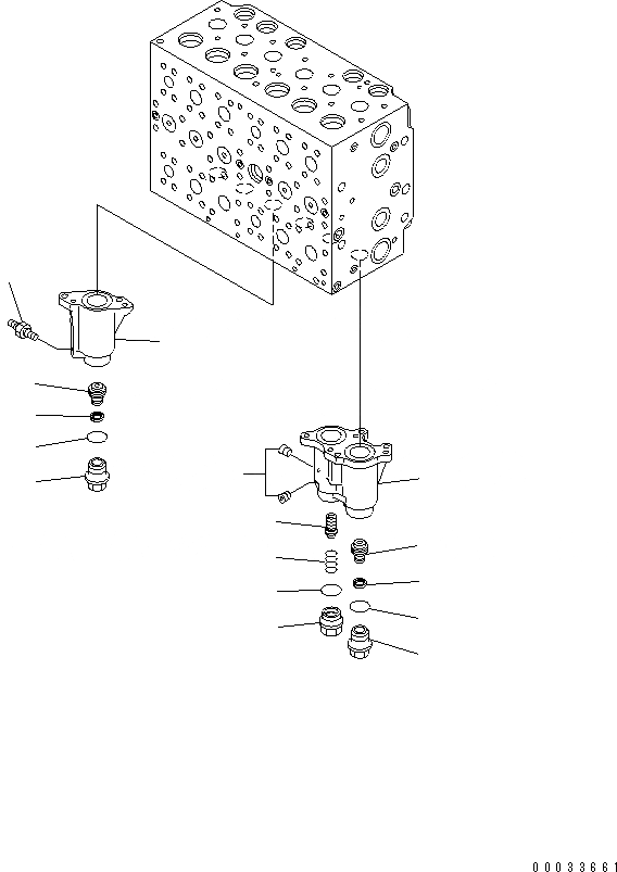 Схема запчастей Komatsu PC200LC-7 - УПРАВЛЯЮЩ. КЛАПАН (-АКТУАТОР) (/)(№8-) ОСНОВН. КОМПОНЕНТЫ И РЕМКОМПЛЕКТЫ