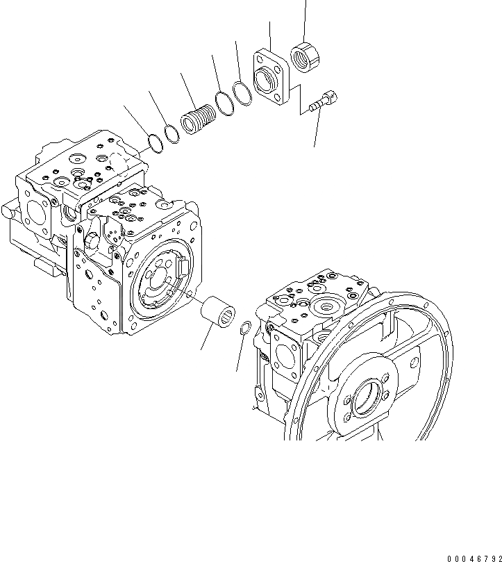 Схема запчастей Komatsu PC200LC-8 - ОСНОВН. НАСОС (9/) ОСНОВН. КОМПОНЕНТЫ И РЕМКОМПЛЕКТЫ