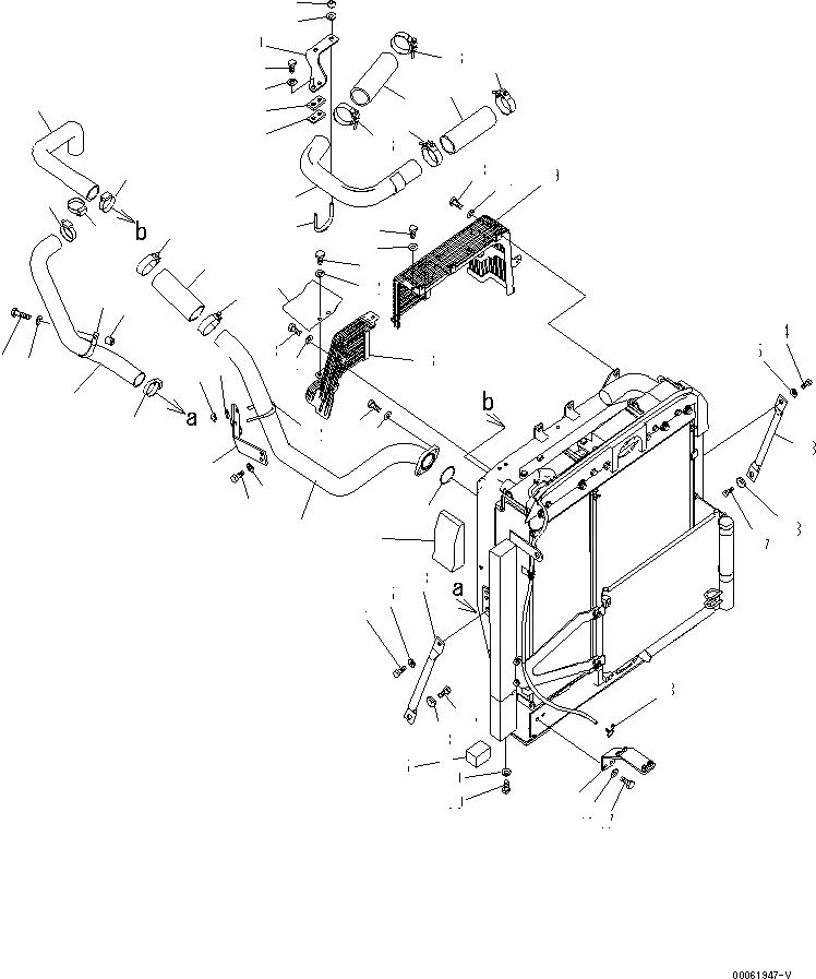 Схема запчастей Komatsu PC200LC-8 - СИСТЕМА ОХЛАЖДЕНИЯ (ЗАЩИТА ВЕНТИЛЯТОРА И ТРУБКИ ПОСЛЕОХЛАДИТЕЛЯ)(№-) СИСТЕМА ОХЛАЖДЕНИЯ