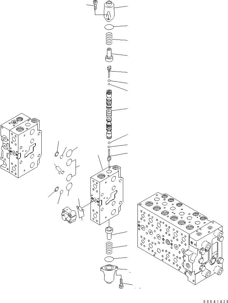Схема запчастей Komatsu PC200LC-8 - ОСНОВН. КЛАПАН (-АКТУАТОР) (8/)(№-) ОСНОВН. КОМПОНЕНТЫ И РЕМКОМПЛЕКТЫ