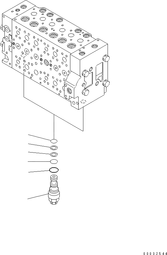 Схема запчастей Komatsu PC200LC-7 - УПРАВЛЯЮЩ. КЛАПАН (8/)(№88-) ОСНОВН. КОМПОНЕНТЫ И РЕМКОМПЛЕКТЫ