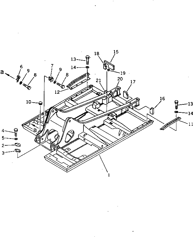 Схема запчастей Komatsu PC200LC-5 - ОСНОВНАЯ РАМА (С ДОПОЛН. ГИДРОЛИНИЕЙ) (№79-79¤89-) СИСТЕМА УПРАВЛЕНИЯ И ОСНОВНАЯ РАМА