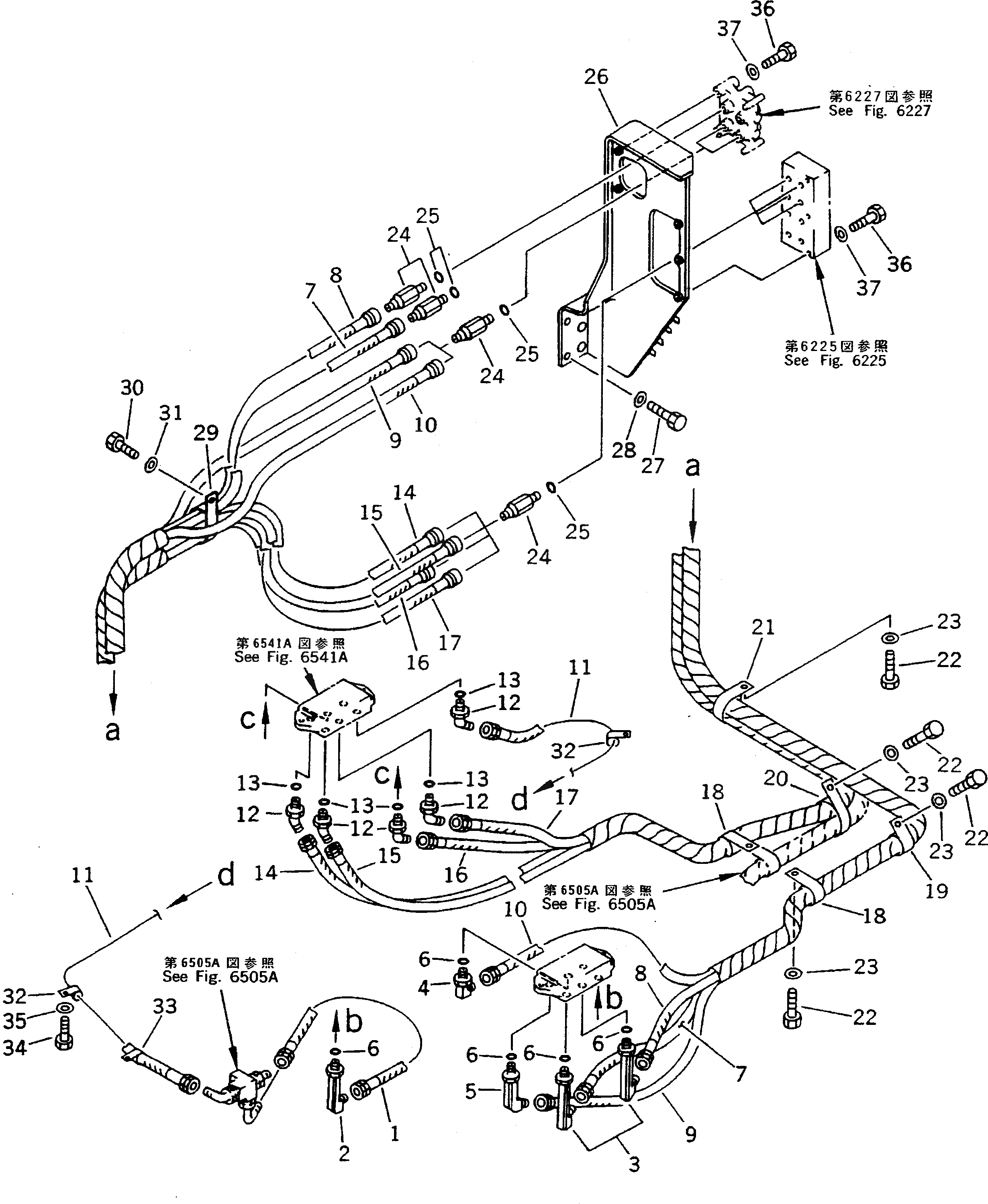 Схема запчастей Komatsu PC200LC-5 - КЛАПАН PPCТРУБЫ (БЛОК - SHUTTLE V.) (WRIST УПРАВЛ-Е) (JIS PATTERN)(№77-) УПРАВЛ-Е РАБОЧИМ ОБОРУДОВАНИЕМ