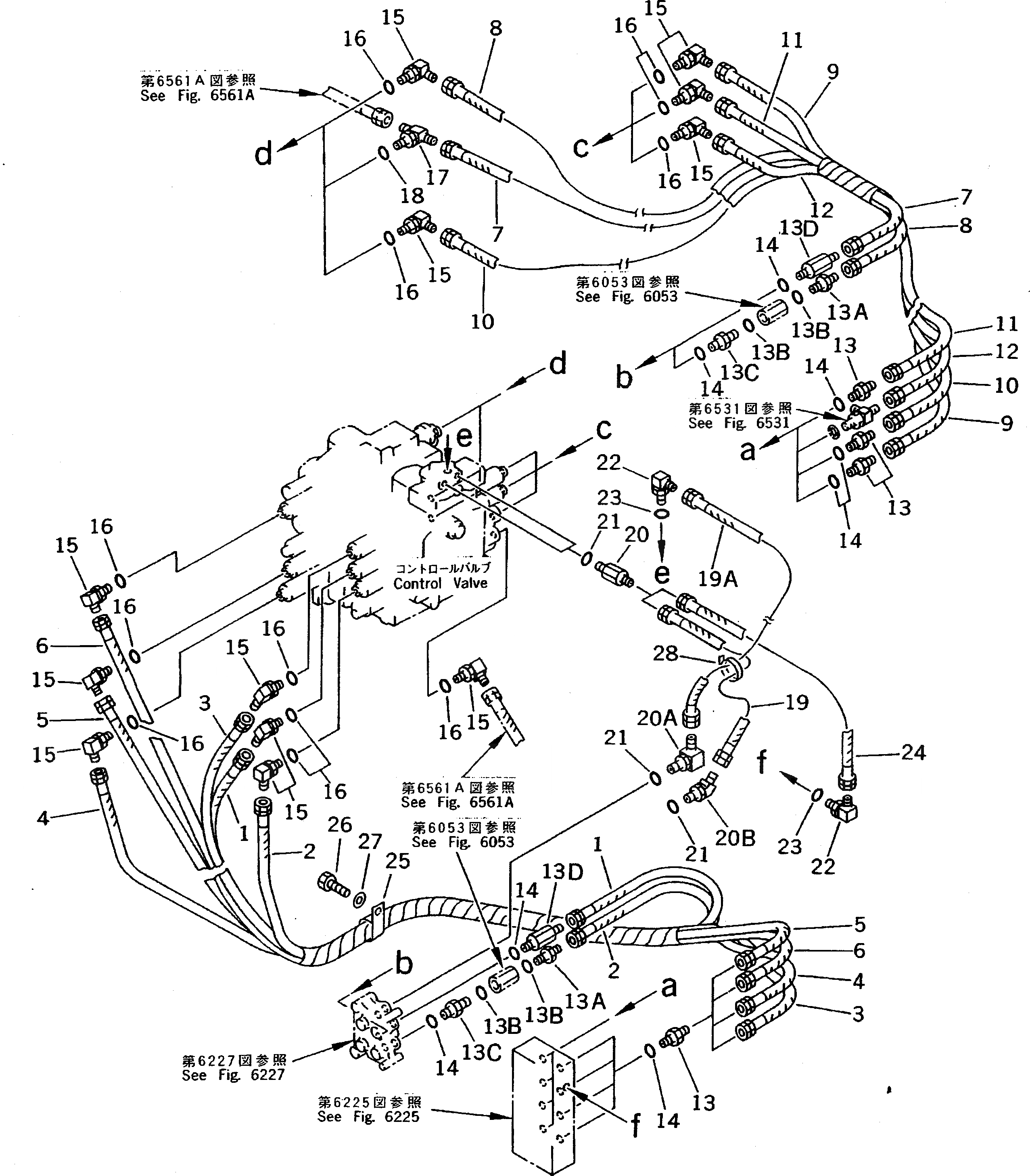 Схема запчастей Komatsu PC200LC-5 - P.P.C. КЛАПАН ТРУБЫ (РАСПРЕДЕЛИТ. КЛАПАН - УПРАВЛЯЮЩ. КЛАПАН) (№78-78¤79-88) УПРАВЛ-Е РАБОЧИМ ОБОРУДОВАНИЕМ
