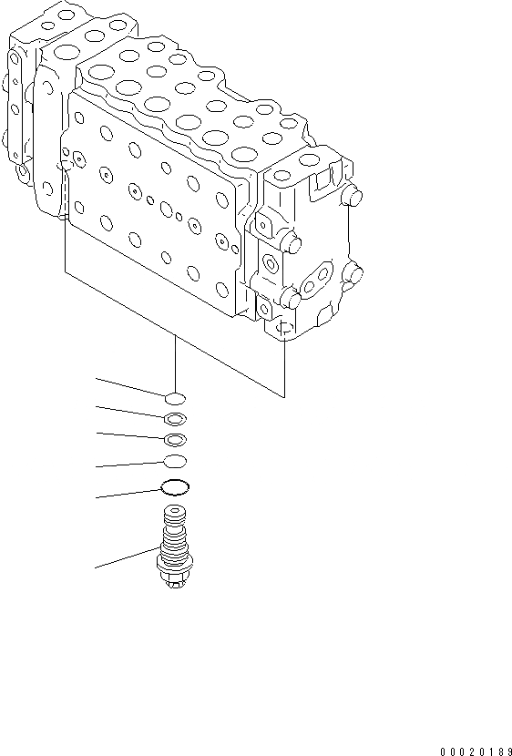 Схема запчастей Komatsu PC200SC-7-M1 - ОСНОВН. КЛАПАН (-АКТУАТОР) (/) ОСНОВН. КОМПОНЕНТЫ И РЕМКОМПЛЕКТЫ