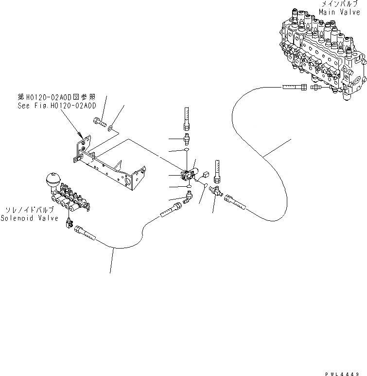 Схема запчастей Komatsu PC200SC-6 - СОЛЕНОИДНЫЙ КЛАПАН (ПОВОРОТН. STROKE КЛАПАН)(№-) ГИДРАВЛИКА