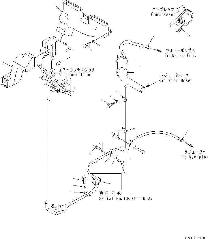 Схема запчастей Komatsu PC200SC-6 - КОНДИЦ. ВОЗДУХА (ОБОГРЕВ. ЛИНИЯ И ВОЗДУХОВОДЫ) (CUMMINS) КАБИНА ОПЕРАТОРА И СИСТЕМА УПРАВЛЕНИЯ