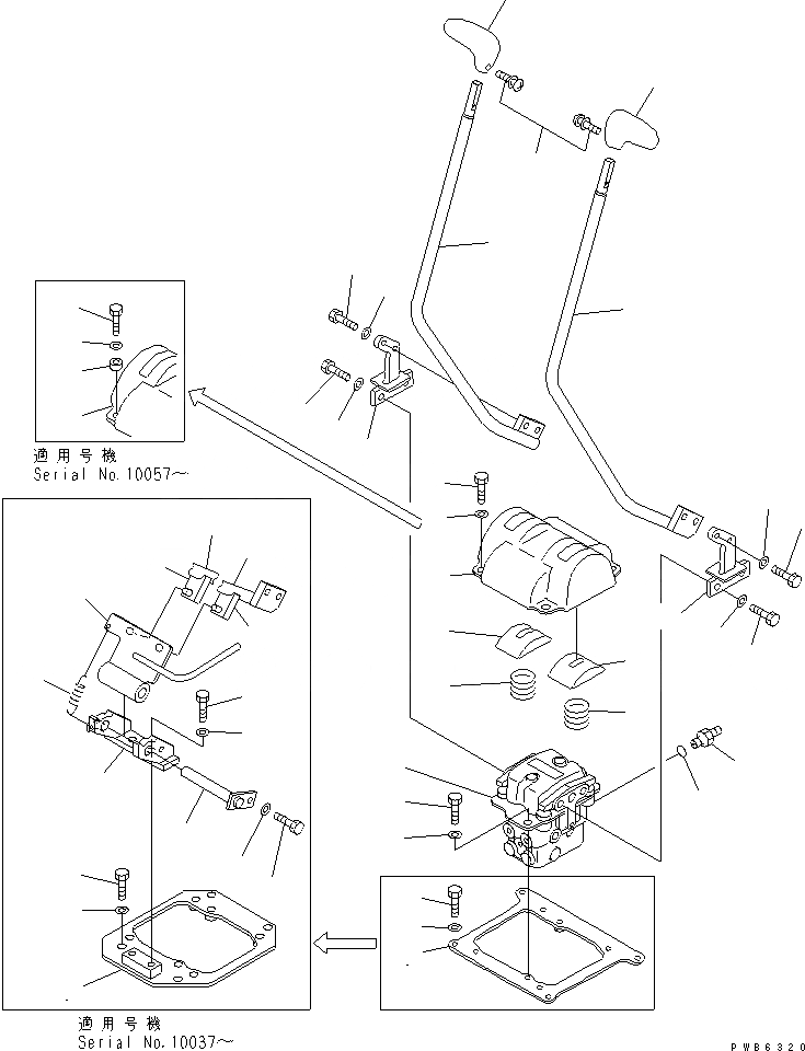 Схема запчастей Komatsu PC200SC-6 - ОСНОВН. КОНСТРУКЦИЯ (РЫЧАН УПРАВЛ-Я ХОДОМ) (ДЛЯ SLIDE КАБИНА)(№-9) КАБИНА ОПЕРАТОРА И СИСТЕМА УПРАВЛЕНИЯ